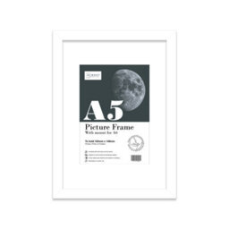 A5 White Picture Frame With Mount For A6 (10.5 X 14.8Cm - 4.1 X 5.8In) Poster, Photo, Artwork, Or Print. - thumbnail 1