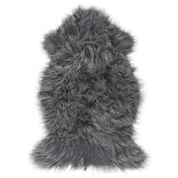 Beliani Faux Fur Rug Mungo Grey 63 X 95 Cm - thumbnail 1