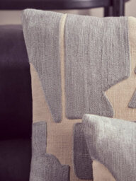 Orsina Bosie Ozella Natural And Grey Square Cushion - thumbnail 3