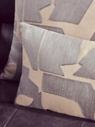Orsina Bosie Ozella Natural And Grey Square Cushion - thumbnail 4