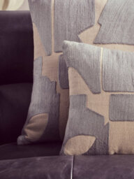 Orsina Bosie Ozella Natural And Grey Square Cushion - thumbnail 5