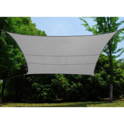 Kookaburra 5M X 4M Rectangle Waterproof Silver Garden Patio Sun Shade Sail Canopy 98% Uv Block With Free Rope - thumbnail 2