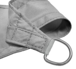 Kookaburra 5M X 4M Rectangle Waterproof Silver Garden Patio Sun Shade Sail Canopy 98% Uv Block With Free Rope - thumbnail 3