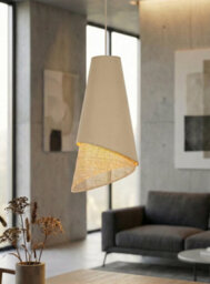 Emibig Lighting Emibig Moda Pendant Lamp 1 X E27 Beige / Rattan - thumbnail 2