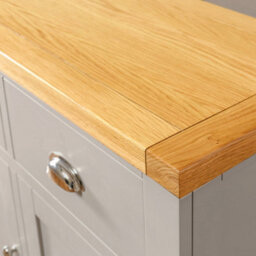 The Furniture Market Downton Grey Painted Medium 2 Drawer 2 Door Sideboard - thumbnail 6