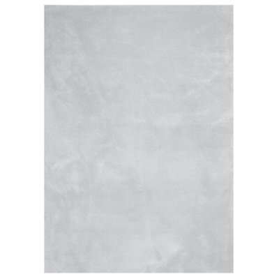 Berkfield Modern Rug Huarte Short Pile Soft And Washable Grey 200X280 Cm