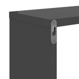 Berkfield Wall Shelf 2 Pcs High Gloss Grey 50X15X50 Cm Engineered Wood - thumbnail 7