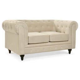 Bravich Chesterfield Armchair - Velvet Cream - thumbnail 7