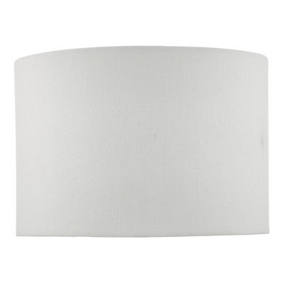 DAR Zabe Ivory Linen Drum Shade 30Cm
