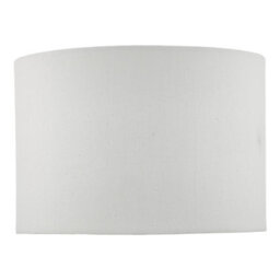 DAR Zabe Ivory Linen Drum Shade 30Cm