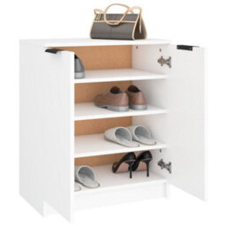 Vidaxl Shoe Cabinet White 59X35X70 Cm Engineered Wood - thumbnail 8