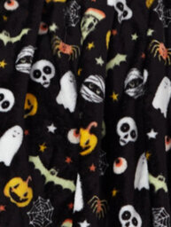 Smart Living Luxury Spooky Halloween Fluffy Blanket For Bed, Sofa Bed Soft Fleece Throw Blanket - Soft Flannel - thumbnail 2