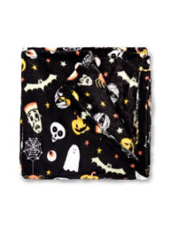 Smart Living Luxury Spooky Halloween Fluffy Blanket For Bed, Sofa Bed Soft Fleece Throw Blanket - Soft Flannel - thumbnail 4