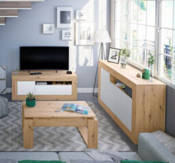 Amos Mann Furniture Aspen Oak Effect Coffee Table With Lift Up Storage - thumbnail 4