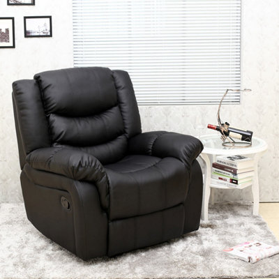 More4Homes Seattle Bonded Leather Manual Recliner (Black) - image 1