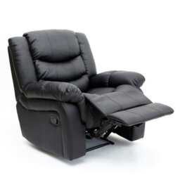 More4Homes Seattle Bonded Leather Manual Recliner (Black) - thumbnail 3