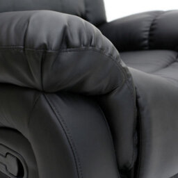 More4Homes Seattle Bonded Leather Manual Recliner (Black) - thumbnail 7