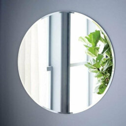 Biznest Frameless Wall Mounted Mirror Home Decor Modern Frame Less Wall Mirror (60X60Cm Round) - thumbnail 2