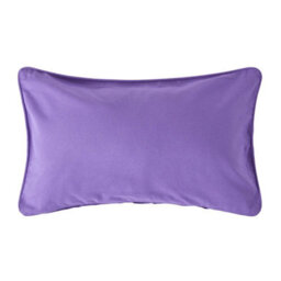 Homescapes Cotton Plain Purple Rectangular Cushion Cover, 30 X 50 Cm - thumbnail 1