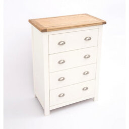 Cabinet Bits Lovere 4 Drawer Chest Of Drawers Chrome Cup Handle - thumbnail 3