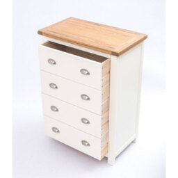 Cabinet Bits Lovere 4 Drawer Chest Of Drawers Chrome Cup Handle - thumbnail 4