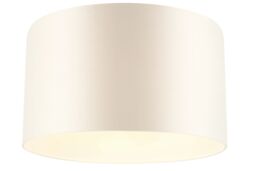 GoodHome Kpezin Cream Fabric Dyed Circular Light Shade (D)40Cm - thumbnail 3