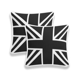 Chilimilii Union Jack Cushion Covers 100% Cotton Uk British Flag Square Cushion Cases 45X45Cm Pack Of 2 - thumbnail 1