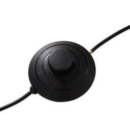 Living And Home Modern Black Dimmable Led Floor Lamp With Remote Control And Foot Switch, 12W - thumbnail 7