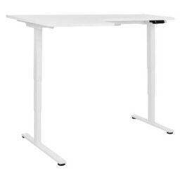 Beliani Electric Adjustable Corner Desk Destines White 160 Cm 109 Cm Left Hand - thumbnail 7