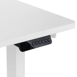 Beliani Electric Adjustable Corner Desk Destines White 160 Cm 109 Cm Left Hand - thumbnail 8