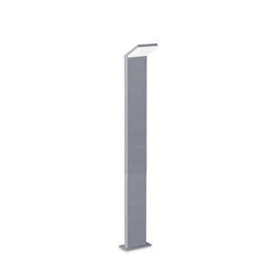 Ideal Lux Style Integrated Led 100Cm Outdoor Bollard Grey 1100Lm 4000K Ip54