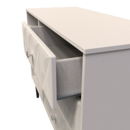 Toledo 3 Drawer Tv Unit In Kashmir Matt (Ready Assembled) - thumbnail 5