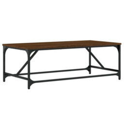 Berkfield Coffee Table Brown Oak 100X50X35 Cm Engineered Wood - thumbnail 2