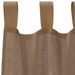 Berkfield Voile Curtains With Loops 2 Pcs Light Brown 140X260 Cm - thumbnail 5