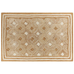 Beliani Rug Mengen Beige 160 X 230 Cm Jute - thumbnail 1