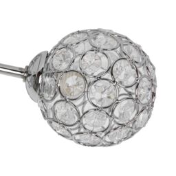 GoodHome Mantus Spiral Glass & Metal Chrome Effect 3 Lamp Led Ceiling Light - thumbnail 4