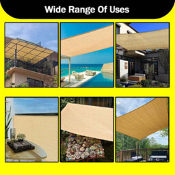 Yellow 2X3M Rectangular Shade Sail 95% Uv Protection Waterproof - thumbnail 7