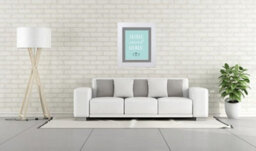 Frames By Post Metro White Frame With Dark Grey Mount For Image Size A4 - thumbnail 4