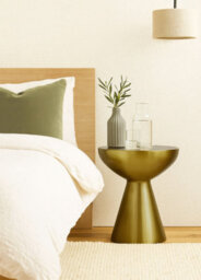 Aspect Furniture Luna Metal Hand-Crafted Side Table,light Brass - thumbnail 7