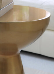 Aspect Furniture Luna Metal Hand-Crafted Side Table,light Brass - thumbnail 2