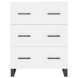 Berkfield Highboard White 69.5X34X180 Cm Engineered Wood - thumbnail 8
