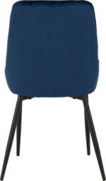 Seconique Avery Blue Velvet Dining Chair X2 Velvet Fabric Priced Per Pair - thumbnail 8