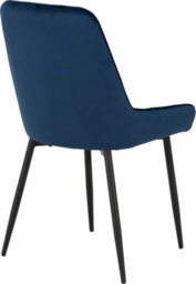 Seconique Avery Blue Velvet Dining Chair X2 Velvet Fabric Priced Per Pair - thumbnail 9