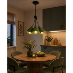 Luminosa Lighting Luminosa Sora Cluster Pendant Ceiling Light Green 3X E27 - thumbnail 2