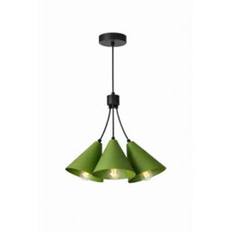 Luminosa Lighting Luminosa Sora Cluster Pendant Ceiling Light Green 3X E27 - thumbnail 1