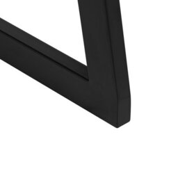 Beliani Black And Dark Wood-Effect Freestanding Bookcase With Metal Frame, Tall Shelving (W35 X D33 X H143Cm) - thumbnail 6