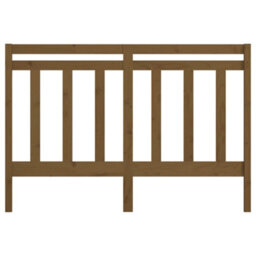 Berkfield Bed Headboard Honey Brown 126X4X100 Cm Solid Wood Pine - thumbnail 4