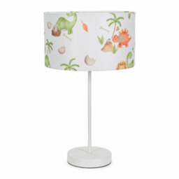 Valuelights Charles White Table Lamp With Dino Print Shade And Bulb - thumbnail 2