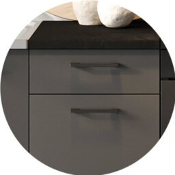 Impact Furniture Kitchen Cabinets 5 Units Black Grey Complete Kitchenette Small Set 180Cm Diy Fitted Package With Worktop Lina - thumbnail 8