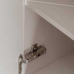 Heze Furniture Viva Chevron Patterned Tall Bathroom Cabinet - Cashmere - thumbnail 3